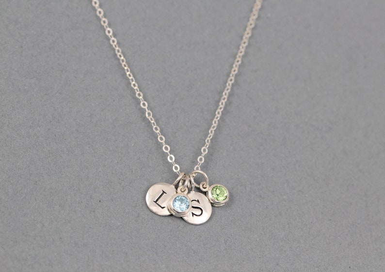 September Birthday Gift for Her, Personalized Jewelry with Birthstone, Initial Necklace, Sapphire Jewelry, Birthday Present, Women, Friend image 5