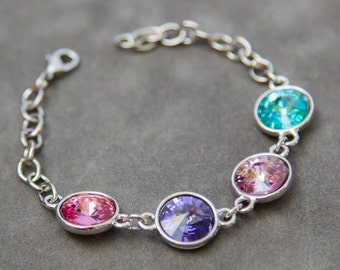 Oma Armband, Weihnachtsgeschenk für Großmutter, Birthstone Armband, Familienschmuck, Mütter Armband, Weihnachtsgeschenk für Großmutter