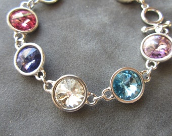 Grandmother's Bracelet, Birthstone Bracelet for Grandma, Mom, Mother's Day, Custom Personalized Birthstone Jewelry, Mother's Bracelet