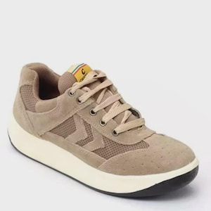Men&#39;s Leather Sneakers, Handmade, brown Leather with Genuine Rubber Margom sole, comfort men shoes Seaway