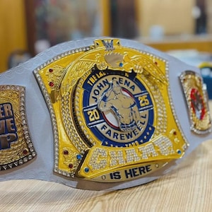 John Cena Farewell Tour 2025 Spinner Championship Replica Belt | WWE Title Belt 2mm / 4mm Brass | Los Angeles Wrestling Fan Gift
