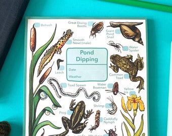 Pond dipping notepad - Pond hunting journal