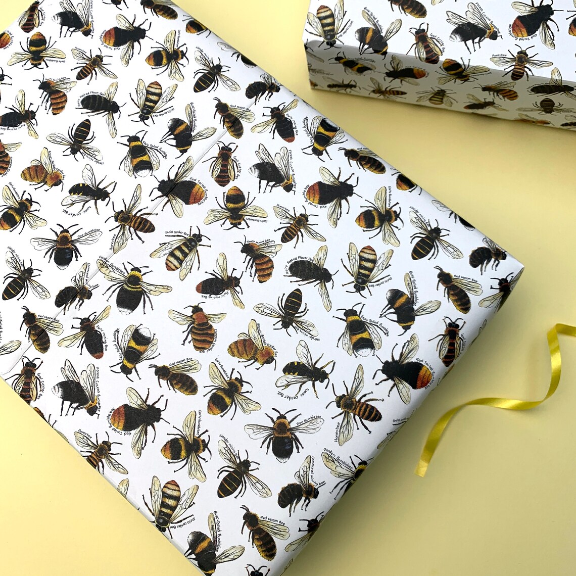 Bumble Bee wrapping paper Etsy
