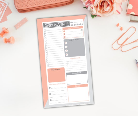 Daily Planner Printable to Do List Personal Filofax | Etsy