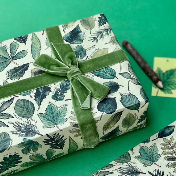 Leaves Gift Wrap Leaves Gift Wrap