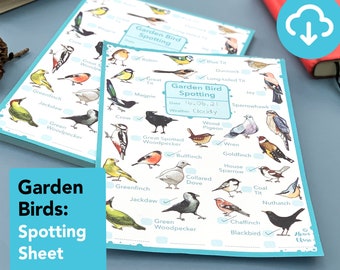 Garden Birds spotting worksheet - educational wildlife printable