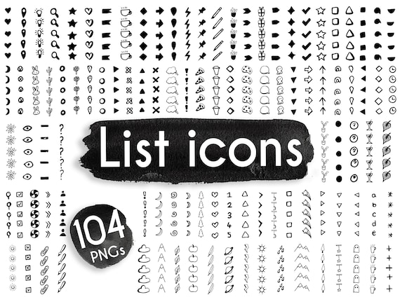 Paper Accents - Bullet Journaling Stencils - Icons, Checklist