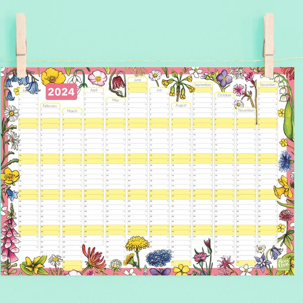 2025 Wall Planner Etsy UK