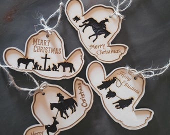 Christmas Cowboy Ornaments