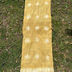 Handwoven naturally dyed cotton khadi scarf