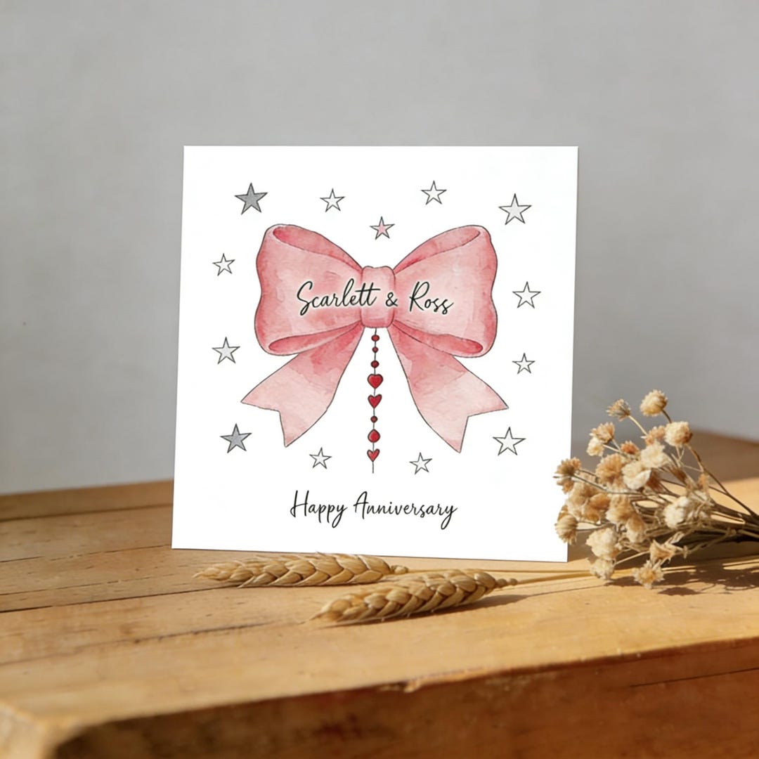 Custom Anniversary Card,personalized Couple Anniversary Card ...