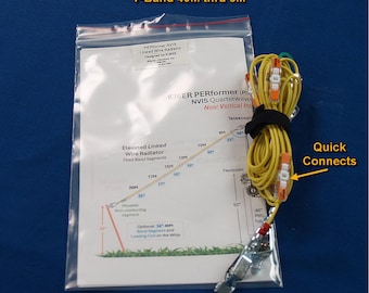NVIS 40M-6M Linked Wire Radiator Set for PERformer Antenna System