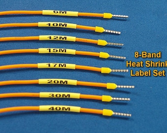 Heat Shrink Band Labels (Band-It) for Radials and Counterpoise Wires - Order desired quantity of 8-band sets below.