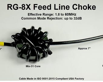 J-Systems Feedline Choke Stops RF From Riding Your Feed Line Back Into Your Radio