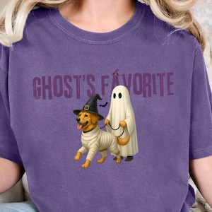 Halloween-Hundehemd, Halloween-golden Retriever-Hundehemd, Geist-Hund-Halloween-T-Shirt, Halloween-Haustier-Shirt, gruseliger Geist-Halloween-T-Shirt