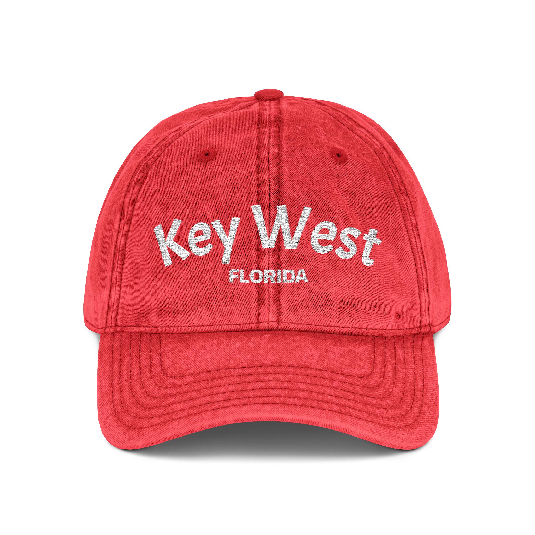 Key West Florida Embroidered Cap | Florida Vintage 