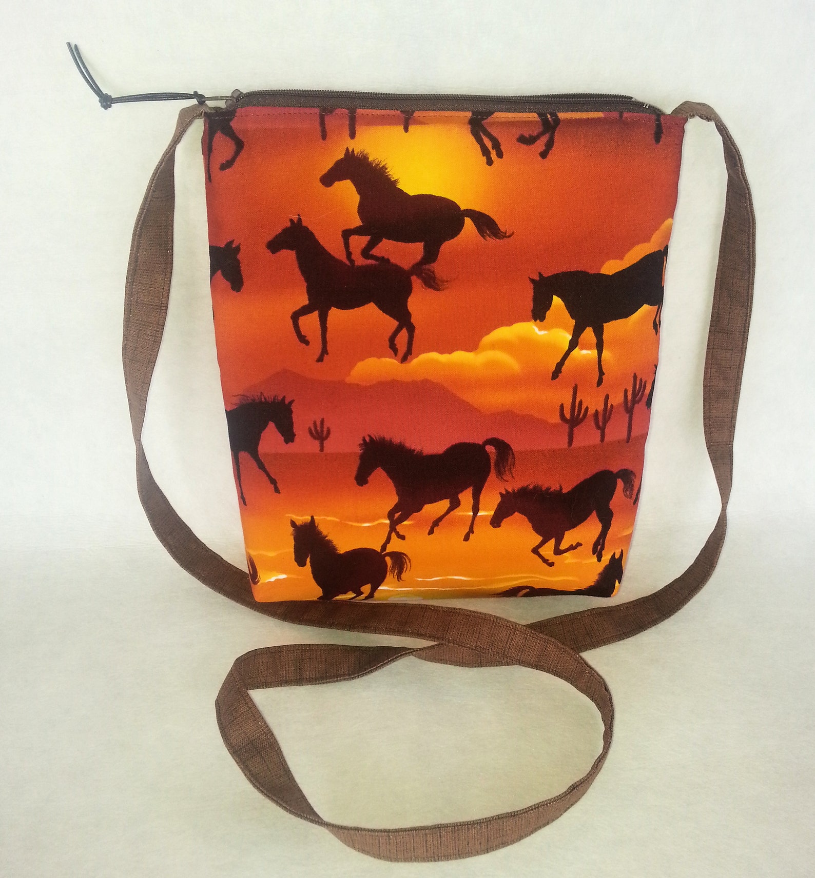 Bolso bandolera de tela de caballo bolso occidental regalo Etsy