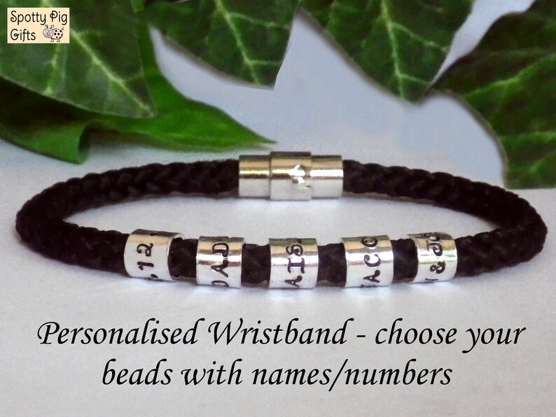 PERSONALISED Bracelet Names Men Ladies Unisex Cuff Etsy