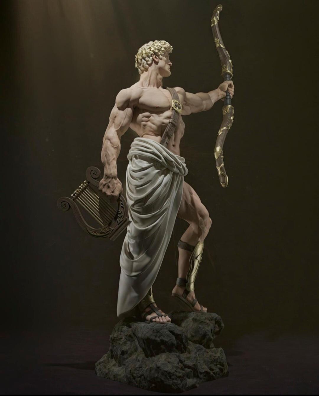 Apollon 3D Model Figure - Etsy