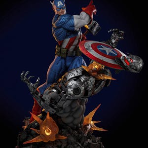 Captain America 3D Model Figure (* Customs duty is included in the product price.)