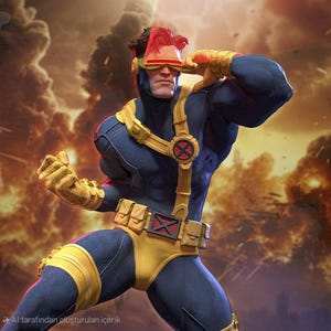 Cyclops -X-Men 3D Model Figure (* Customs duty is included in the product price.)