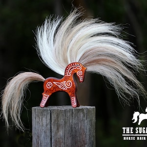 Personalized Horse Hair Figure - Leather and Horse Hair Totem - Create a mini statue of your own special horse