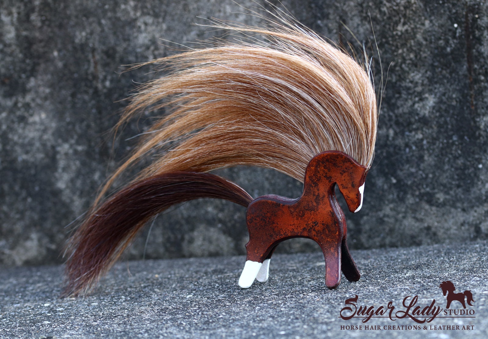 Personalized Horse Hair Figure - Leather and Horse Hair Totem - Create a  mini statue of your own special horse