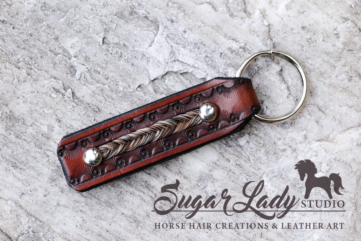 Horse hair store key chain