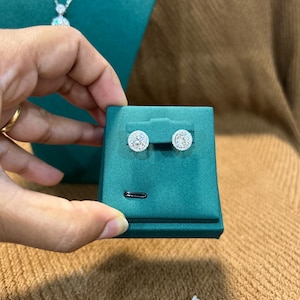 2 carat Moissanite earrings