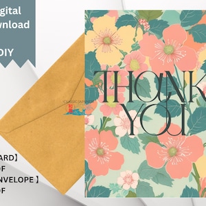 Cartão de felicitações com flores, elegante e para impressão