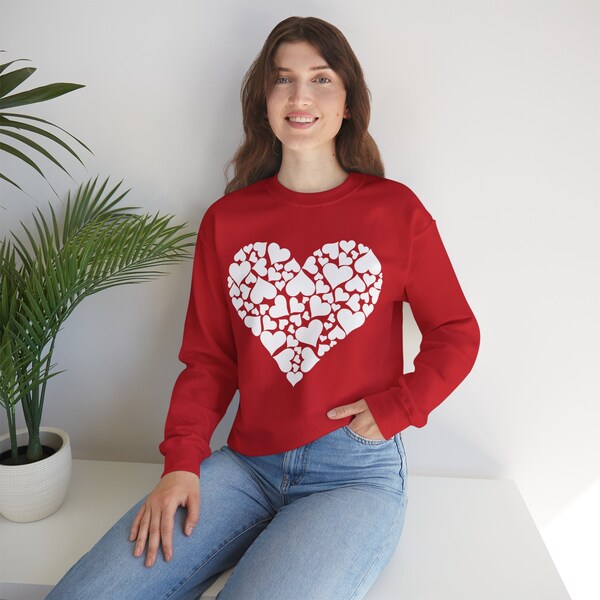 Heart Valentine Unisex Crewneck Sweatshirt