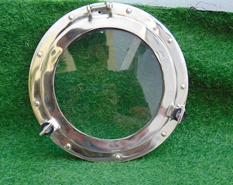 Lustro z iluminatorem w kolorze antycznego mosiądzu, 8 cali, dekoracja ścienna w stylu marynistycznym, PREZENT