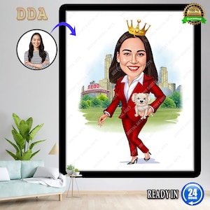 Personalized Caricature, Gifts for Girlfriend, Veterinary Gifts, keepsake gifts ,Birthday gifts , Valentines gifts , Photo, Digital Download