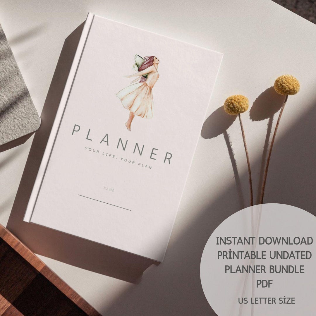Printable Undated Life Planner Bundle | Monthly Weekly Daily Pages ...