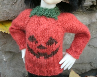 YoSD BJD Pumpkin Jack'o'lantern Sweater