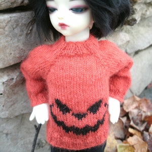 YoSD BJD Jack&#39;o&#39;lantern Face Sweater