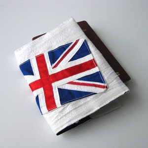 Ready to ship: Brexit British Union Jack Passport cover travel wallet Uk England silk