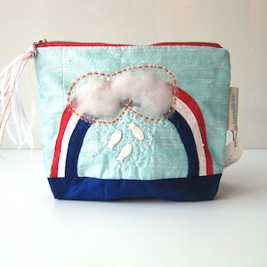 BFCM SALE Dutch travel bag. dutch cosmetic pouch. dutch make up pouch. rainbow zipper pouch. it's raining Dutch herring with chopped onions