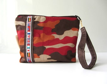 BFCM SALE Ready to ship Travel bag kids Red army camouflage travelling the world.