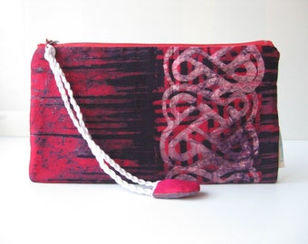 BFCM SALE Ready to ship: Travel wallet Travel pouch African travel gift. Red travel pouch. Family travel wallet. Red Ghana