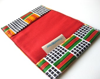 BFCM SALE African geometric dutch wax travel wallet for passport African squares