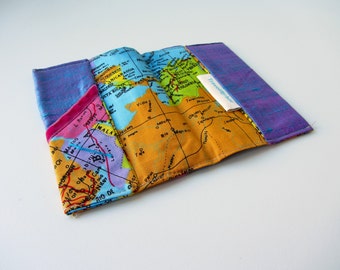 BFCM SALE World map passport cover purple