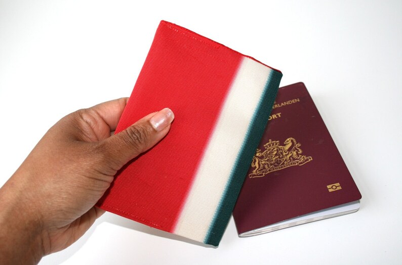 Japanese passport cover travel gift Japan Obi upcycle recycle. Etsy