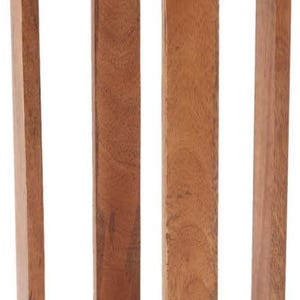 Wooden Round Drink Table Accent Pedestal Side end Coffee Table for Living Room Plant Stand Small Drink Table,Plant Stand  Walnut 8X23