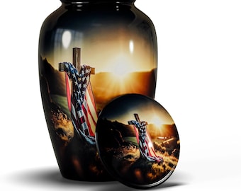 Urnas de cremación para cenizas: urna funeraria decorativa para hombres y mujeres, tamaño grande y de recuerdo para adultos, juego de contenedor para cenizas.