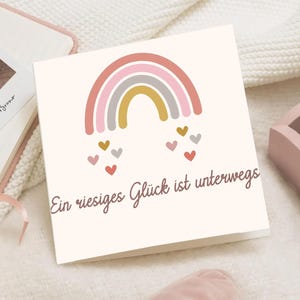 Personalisierte Karte, Schwangerschaftsverkunden, Babyankündigung Oma Opa, Überraschung, Baby bekommen, Schwangerschaftsverkündung Tante