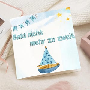 Personalisierte Karte, Schwangerschaftsverkunden, Babyankündigung Oma Opa, Überraschung, Baby bekommen, Schwangerschaftsverkündung Tante