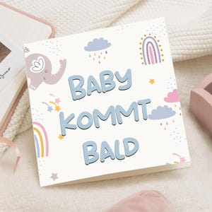 Carta personalizzata, Schwangerschaft verkunden, Babyankündigung Oma Opa, Überraschung , bekommen Baby, schwangerschaftsverkündung zia