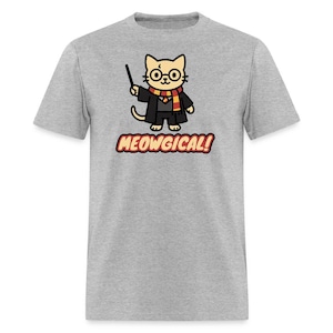 Camiseta de gato de Harry Potter • Camiseta de mago maullador • Camiseta de gatito mágico adorable • Idea de regalo para Potterhead
