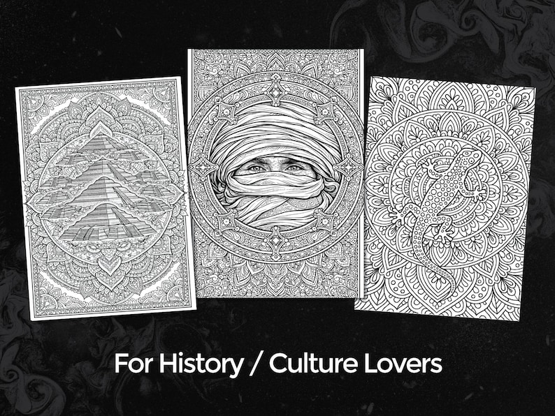 Ancient Civilizations Adult Coloring Book – World Cultures (PDF Files ...